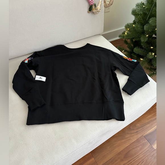 DISNEY COCO BLACK LONG SLEEVE EMBROIDERED REMEMBER ME TOP SMALL NEW - Picture 9 of 11